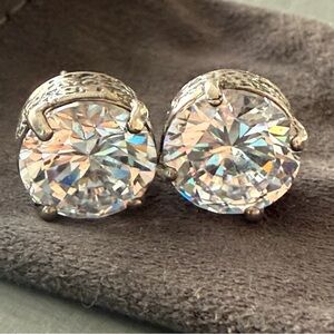 Silpada 925 Sterling Silver CZ Stud Earrings